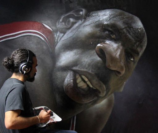 Michael Jordan painting by Jota Leal
